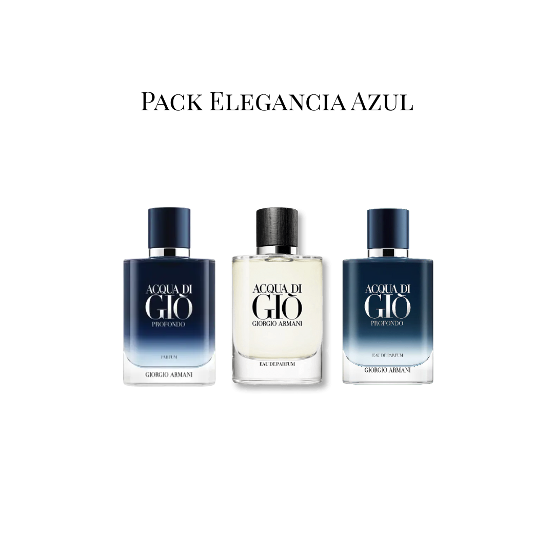 Pack Elegancia Azul – Acqua di Giò (Decants Originales)