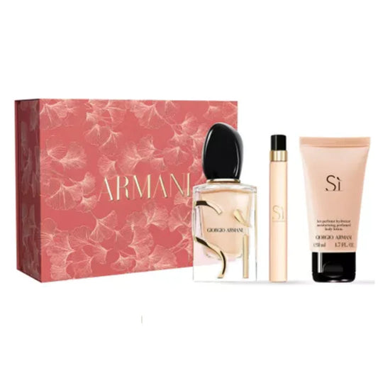 Set Perfume Giorgio Armani Si EDP 50 ml + 10 ml + Body Lotion 50 ml 2025